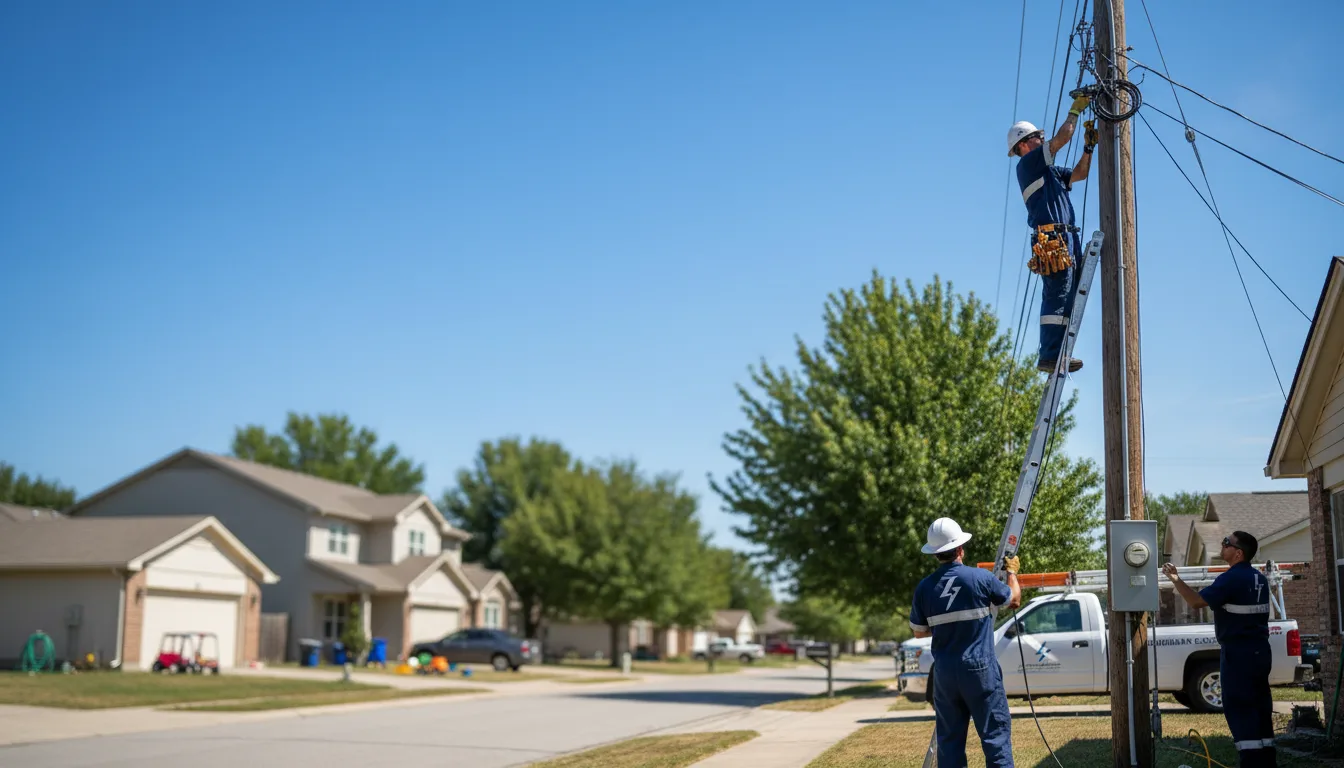 Residential electrician providing installation services in Ankeny, IA